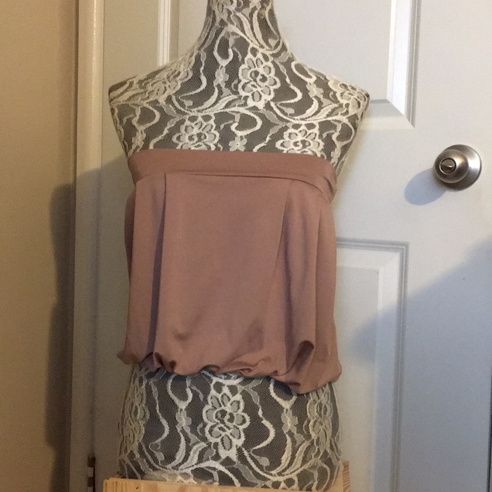 Strapless top
